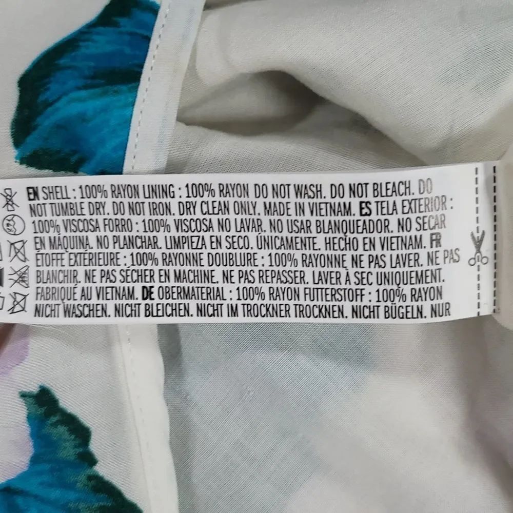 🔹️NWT Forever 21 Ivory & Teal Floral Print Maxi Skirt Medium - Picture 12 of 12